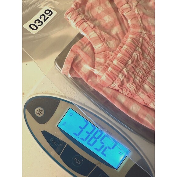 THE CHILDREN'S PLACE Dress Girls 18-24 Pink Cotton Smocked Gingham Babydoll NWT - Picture 6 of 6